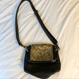 Black and gold purse from Urban Outfitters